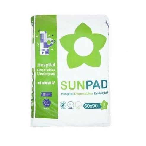 زیر انداز بیمار سان پد 5 عددی 60*90 ( sunpad sanitary pad ) - طب آور